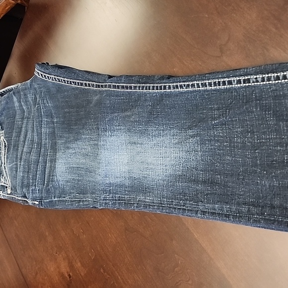 Mens BKE  Carter Denim  Dark Blue Straight Jeans 36S - Picture 6 of 8